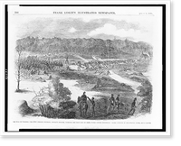 The war in Virginia - the 22nd Colored Regiment, Duncan's brigade, carrying the first line of Rebel works before Petersburg.from a sketch by our special artist, Edwin Forbes. Heritage Wall Art Prin