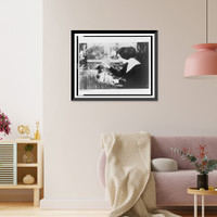 Wanda Landowska, half-length portrait, seated at harpsichord, facing left.photo by Lipnilzki(?), Paris, Vintage Wall Art