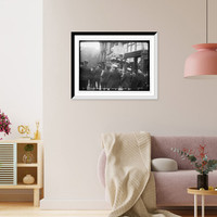 Loaf of bread float carried in Socialist Parade, New York, Antique Poster