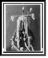 Substitute sacred head-dress. Piegan, Historic Print
