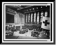 Littered floor of Stock Exchange after market session, New York City, Antique Poster