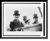 Historic Framed Print, [Calvin Coolidge, Mrs. Coolidge and Senator Curtis on the way to the Capitol, March 4th, 1925],  17-7/8" x 21-7/8"