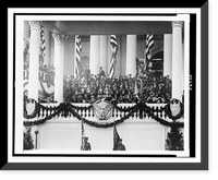 Historic Framed Print, [Calvin Coolidge making speech at his inauguration],  17-7/8" x 21-7/8"