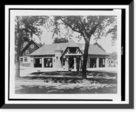 Historic Framed Print, [Service station, Washington, D.C.(?) area],  17-7/8" x 21-7/8"