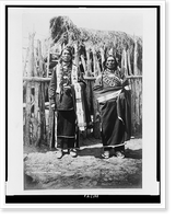 Historic Framed Print, Santa Clara pueblo Indians,  17-7/8" x 21-7/8"