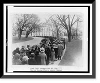 New Year reception at the White House. Photo shows thousands of citizens waiting to be received, Antique Poster