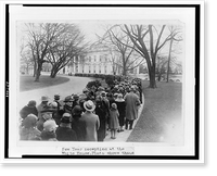 New Year reception at the White House. Photo shows thousands of citizens waiting to be received, Antique Poster
