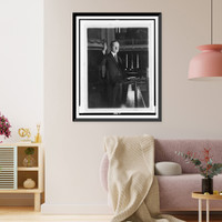 Historic Framed Print, President Coolidge making his speech of acceptance,  17-7/8" x 21-7/8"