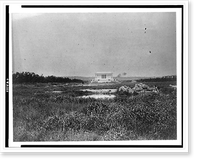 Lincoln Memorial with marsh in foreground, Antique Poster