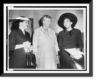 Left to right: Rosa Parks, Eleanor Roosevelt, and Mrs. H.C. Foster (Autherine Lucy), prior to civil rights rally at Madison Square Garden, New York City Classic, Antique Poster