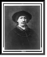 Rembrandt Harmenszoon van Rijn, half-length portrait, facing slightly right, Vintage Wall Art
