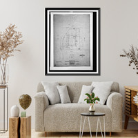 Historic Framed Print, [Organization's building (International Bureau of American Republics"),  17th Street and B Street (now Constitution Avenue),  N.W.,  Washington,  D.C. Plot plan]",  17-7/8" x 21-7/8"