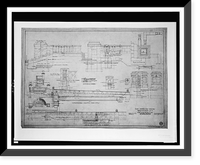 Historic Framed Print, [Alterations to an organization's building (Pan American Union"),  17th Street and B Street (now Constitution Avenue),  N.W.,  Washington,  D.C. Exhedra,  pool,  posts,  steps]",  17-7/8" x 21-7/8"