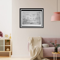 Historic Framed Print, [Alterations to an organization's building (Pan American Union"),  17th Street and B Street (now Constitution Avenue),  N.W.,  Washington,  D.C. Exhedra,  pool,  posts,  steps]",  17-7/8" x 21-7/8"