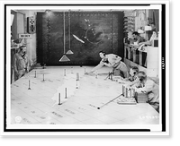 Members of the Signal Corps using radar plotting board as an aircraft warning information center at 1st Island Command Headquarters, Noumea, New Caledonia.Signal Corps photo. Vintage Wall Art Pri