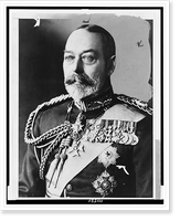 King George V, of England, head-and-shoulders portrait, facing left, wearing the uniform of admiral of the British fleet, Historic Reproduction