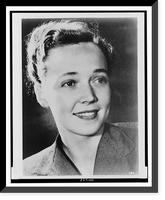 Historic Framed Print, [Marguerite Higgins, head-and-shoulders portrait, facing right],  17-7/8" x 21-7/8"