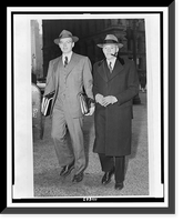 William W. Remington, full-length, facing slightly left, with his lawyer, William C. Chanler, arriving at New York's Federal Court House, Vintage Wall Art