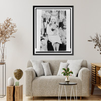 Dolores Del Rio, three-quarter length portrait, seated with others, facing front Classic, Vintage Print