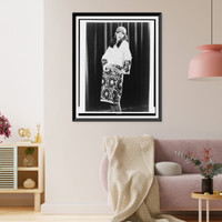 Dolores Del Rio, three-quarter length portrait, standing, facing front, Vintage Poster