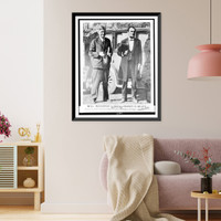 Historic Framed Print, Will Rogers [and] Charles R. Miles,  17-7/8" x 21-7/8"