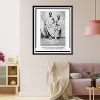 Native boys from the jungles of Africa, as they come into the Liberian settlements, with sword and spear, Vintage Wall Art