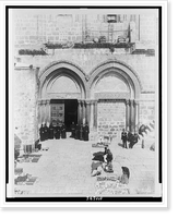 Historic Framed Print, Portes du Saint-S&eacute;pulcre.Bonfils.,  17-7/8" x 21-7/8"