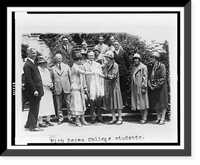 Historic Framed Print, [President and Mrs. Coolidge with Berea College students],  17-7/8" x 21-7/8"