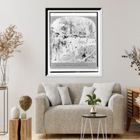 Historic Framed Print, Filipino pickets returning to camp - 2,  17-7/8" x 21-7/8"