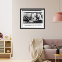 Historic Framed Print, F. Scott and Zelda Fitzgerald on their honeymoon,  17-7/8" x 21-7/8"