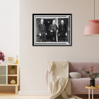 Standing, left to right: Mr. Austen Chamberlain, Premier Stanley Baldwin, and Sir Winston Churchill.Photo Central News from Underwood & Underwood, Antique Wall Art