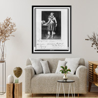 Historic Framed Print, [Sir Walter Raleigh, full-length portrait, standing, facing slightly left],  17-7/8" x 21-7/8"