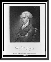 Historic Framed Print, Elbridge Gerry.engraved by J.B. Longacre.,  17-7/8" x 21-7/8"