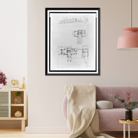 Historic Framed Print, Wohnsitz und stallung des Herrn F.W. Little, Peoria, Illinois,  17-7/8" x 21-7/8"