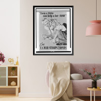 Vintage Military Print - Even a little can help a lot - now