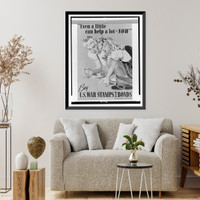 Vintage Military Print - Even a little can help a lot - now