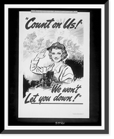 Count on us!". "We won't let you down!".Packer.", Vintage Poster