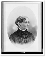 Susan Lincoln Mills, head-and-shoulders portrait, facing right.Bushnell, San Francisco and Oakland, Antique Poster