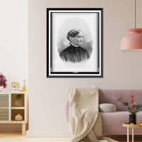 Susan Lincoln Mills, head-and-shoulders portrait, facing right.Bushnell, San Francisco and Oakland, Antique Poster