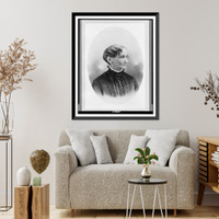 Susan Lincoln Mills, head-and-shoulders portrait, facing right.Bushnell, San Francisco and Oakland, Antique Poster