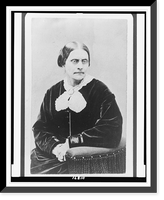 Historic Framed Print, [Susan B. Anthony, half-length portrait, seated, facing slightly right].photo by Dr. Smith.,  17-7/8" x 21-7/8"