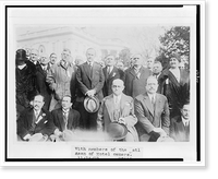 Historic Framed Print, [President Coolidge standing with members of the National Association of Hotel Owners, on the White House lawn],  17-7/8" x 21-7/8"