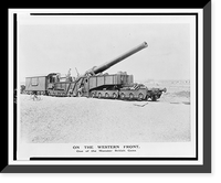 On the western front. One of the monster British guns, Vintage Poster