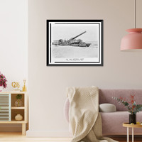 On the western front. One of the monster British guns, Vintage Poster