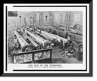 The war of the workshop. Monster guns in a British munitions factory, Antique Poster