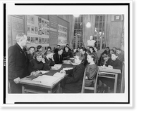 Class in the Party evening school at the Caoutchoue" plant, Moscow", Historic Reproduction