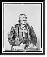 Little Robe, Cheyenne Indian, half-length portrait, seated, facing right, Antique Poster