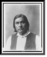 Chitto Harjo or Crazy Snake, head-and-shoulders portrait, facing front.photo by Duncan, Vintage Wall Art