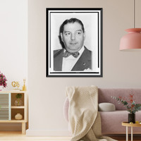 John Ox" DaGrosa, head-and-shoulders portrait, facing front", Vintage Wall Art