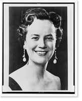 Historic Framed Print, [Dora Vasconcellos, head-and-shoulders portrait, facing front],  17-7/8" x 21-7/8"